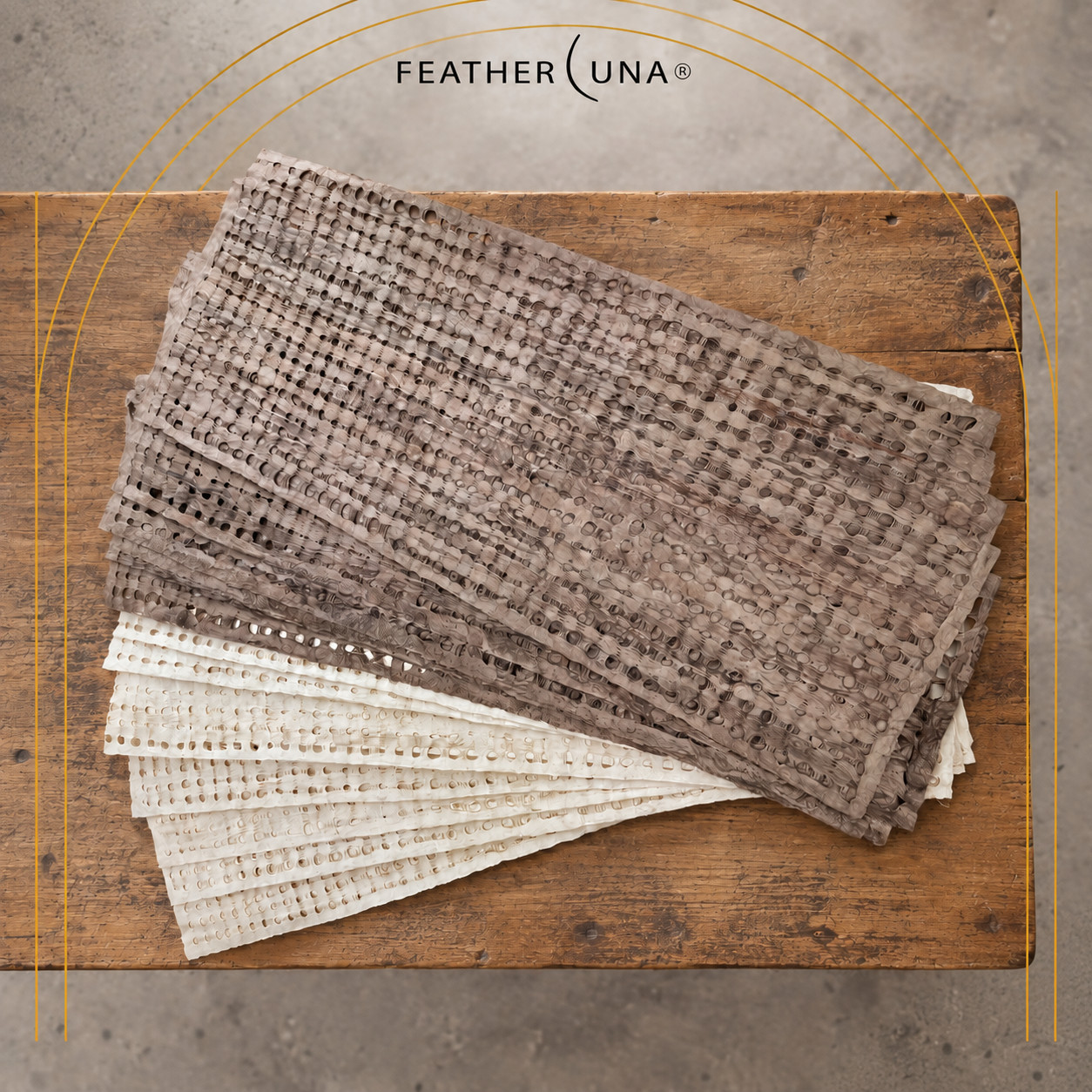 Amate Paper Sheets, Studio Pack of 20, 16 x 38.5 in, 10 Café & 10 Crème, Handmade Mexican Bark Paper