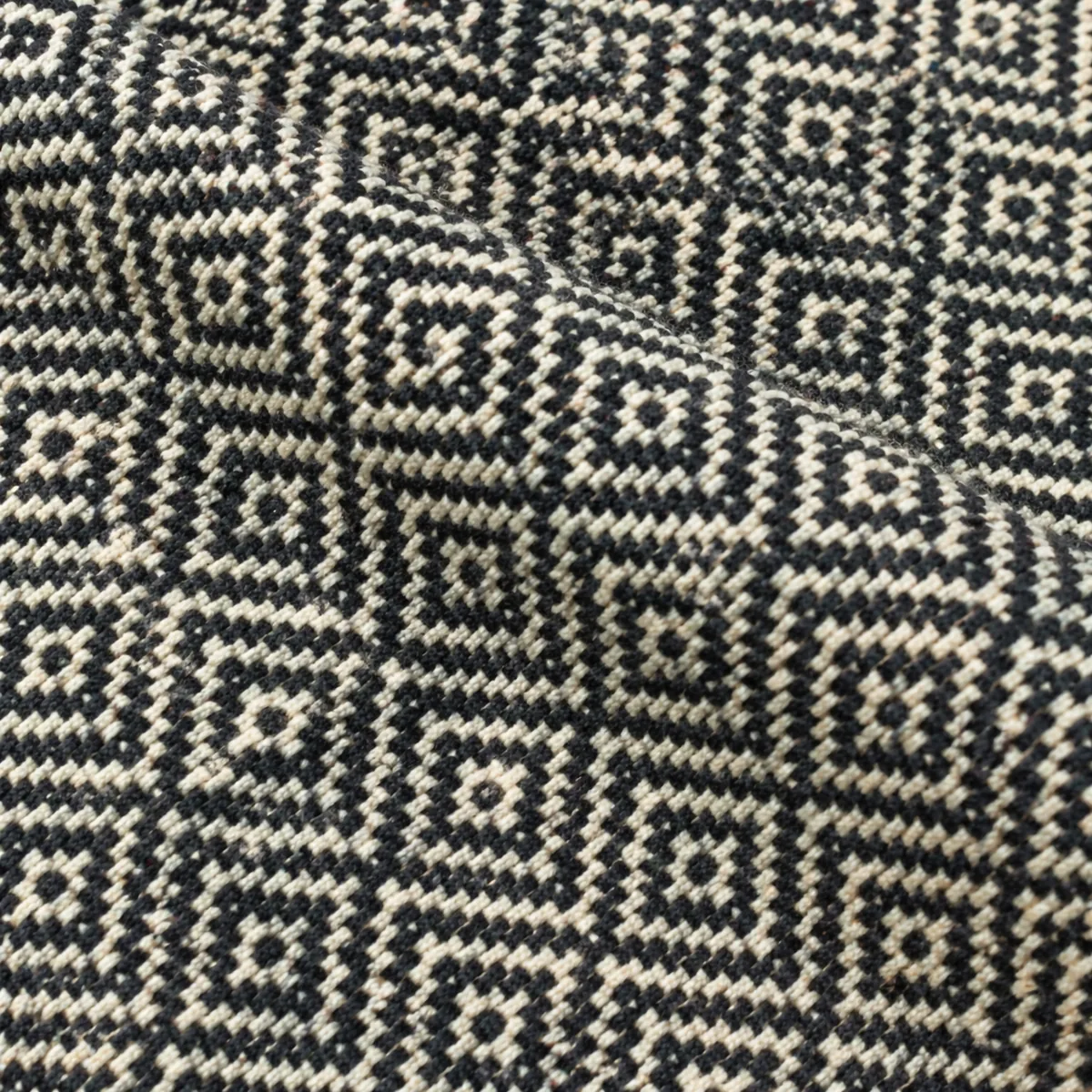Geometric woven texture patterns of a rebozo